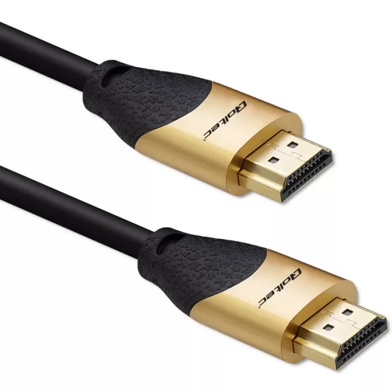 Qoltec 50355 HDMI v2.1 Kabel Ultra High Speed 8K | 60Hz | 28AWG | GOLD | 2m