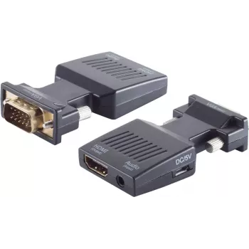 VGA-zu-HDMI-Adapter ShiverPeaks 10-01005 mit 3,5-mm-Audioanschluss