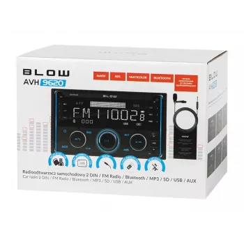 2DIN-Autoradio BLOW AVH-9620 Double-DIN-Einbaugerät mit Bluetooth 5.0, USB Typ-A, 2,8-Zoll-Anzeige, 4×60 W RMS