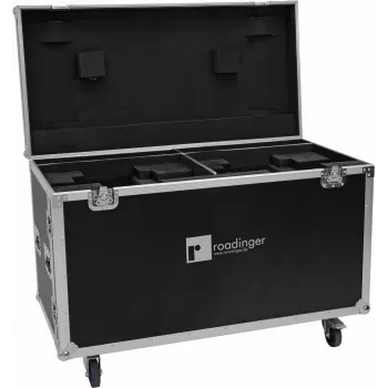 Roadinger Flightcase für 2× DMH-640 mit Rollen – schützender Transportkoffer