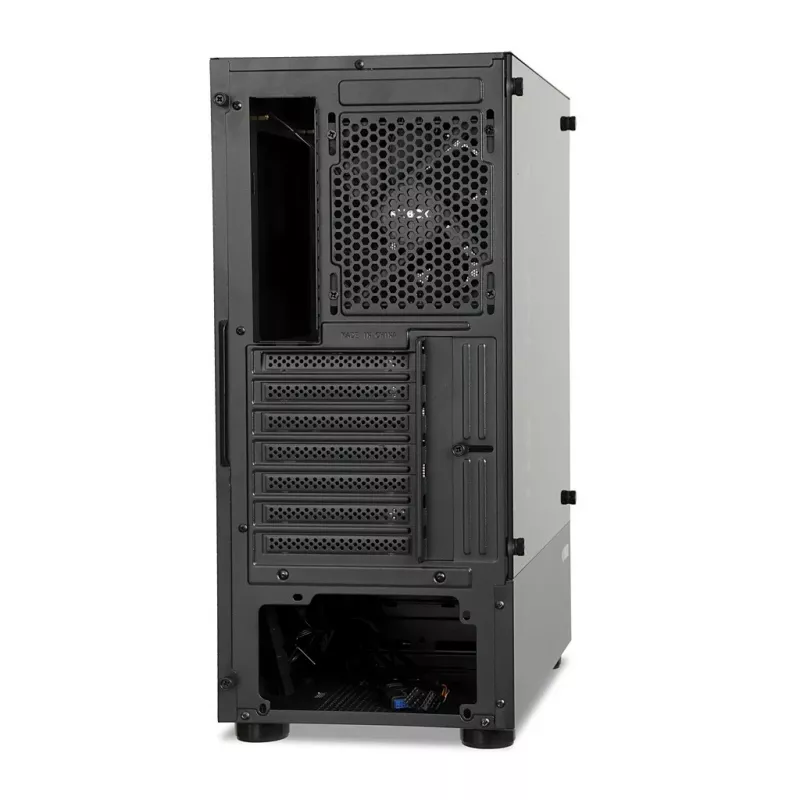 PC-Gehäuse IBOX LUPUS 27 Midi Tower ATX, gehärtetes Glas, RGB, 455×200×380 mm, unterstützt ATX, GPU bis zu 32 cm