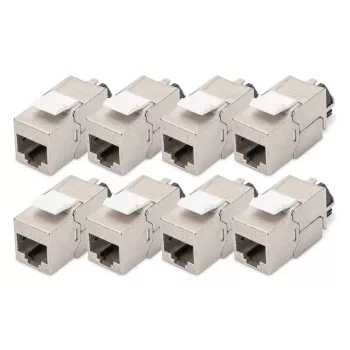 Digitus Cat. 6A Keystone Modul geschirmt intelligenter Kabelmanager 8 St.