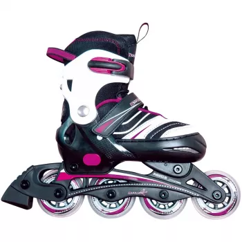 Inline-Skates Muuwmi verstellbar Kindergröße 37–40, pink/schwarz