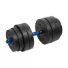 REBEL ACTIVE Verstellbare Bitumen-Hantel mit Verbinder 1x20kg