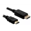 Displayport/HDMI-Kabel DeLOCK 82586 1m Schwarz