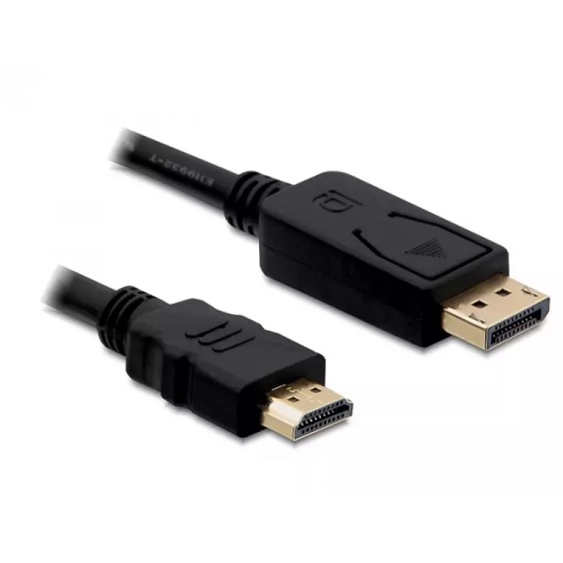 Displayport/HDMI-Kabel DeLOCK 82586 1m Schwarz