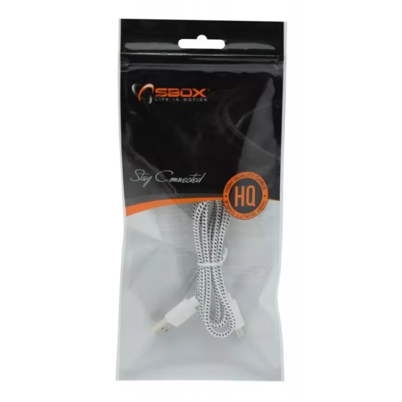 Sbox USB-1031W USB->Micro USB 1M weiß