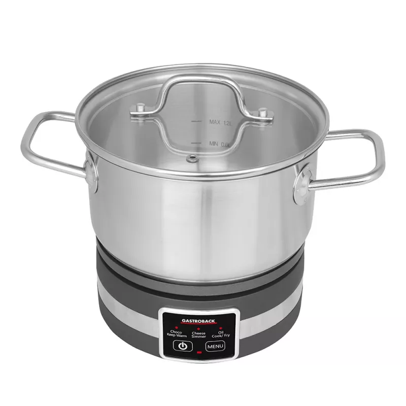Elektrisches Fondue Gastroback 42568 1,8 l 8 Personen Schwarz Edelstahl