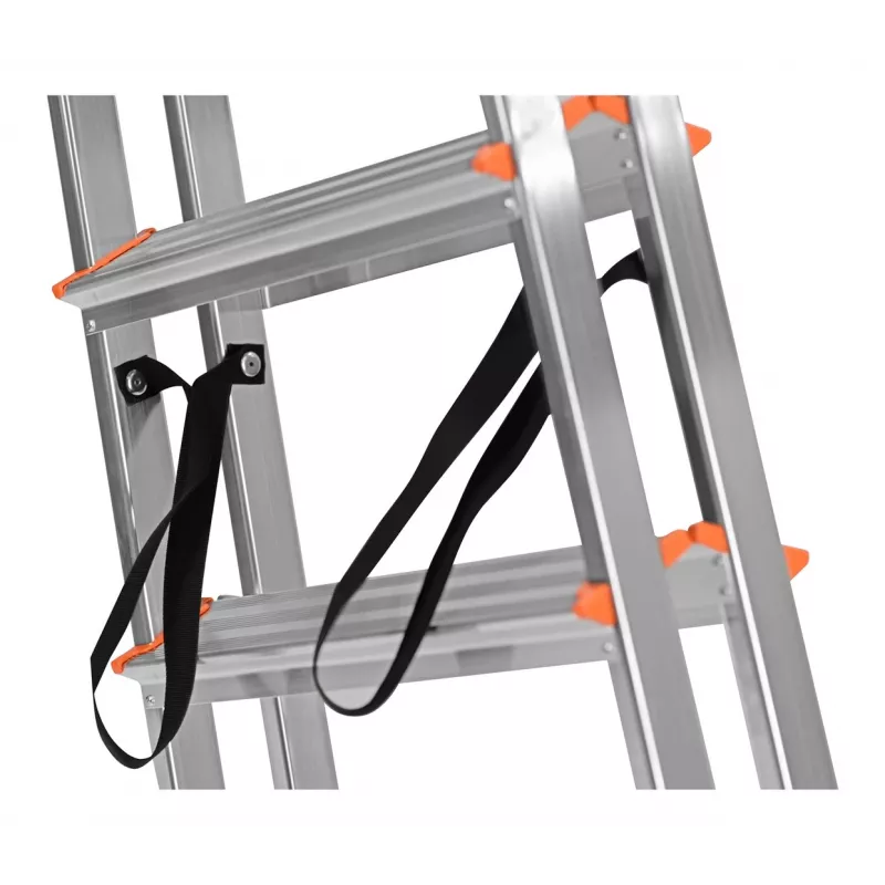 Klappleiter Krause 120410, Aluminium, 6 Stufen, Breite 480 mm, maximale Höhe 105 cm
