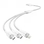 USB 2.0 A auf 3-in-1 3A Kabel Vention CTPWG 1,5 m weiß