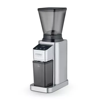 Caso Kaffeemühle | Barista Chef Edelstahl | 150 W | Kaffeebohnenkapazität 250 g | Tassenanzahl 12 Stück | Edelstahl
