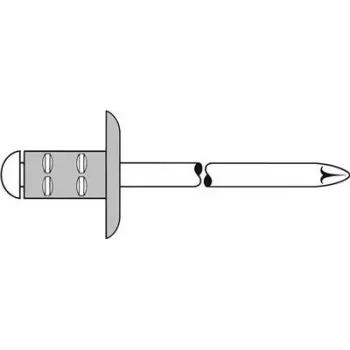 Blindniet GESIPA Polygrip 4,8x10 Al/St Großflansch für 0,5–6,5 mm Materialstärke, 250er-Pack