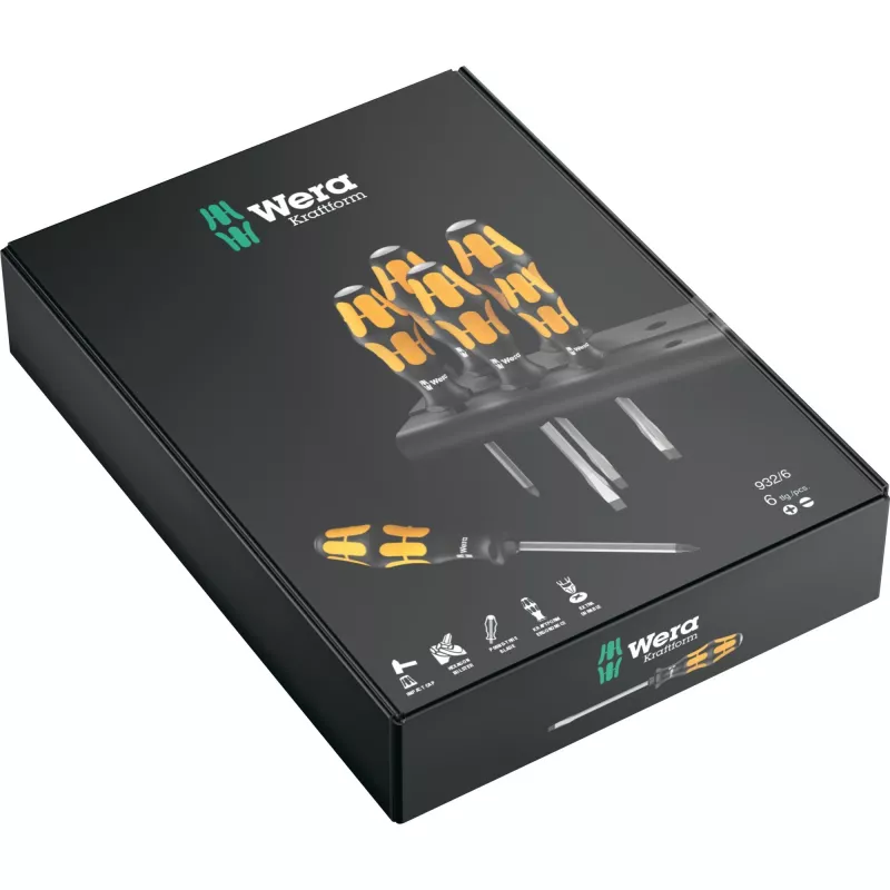 Schraubendreher Wera 932/6 Kraftform Set Standard