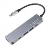 USB-C-Hub FIXED FIXHU-MN-GR 5-fach Mini für Laptops und Tablets