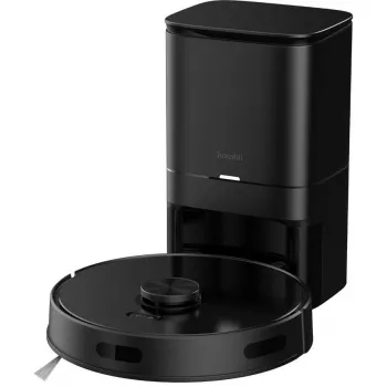 Robot vacuum Hombli HBVR-0100 — beutellos 0,35 L, 3200 mAh, 90 min Laufzeit, 33 cm Durchmesser, Schwarz