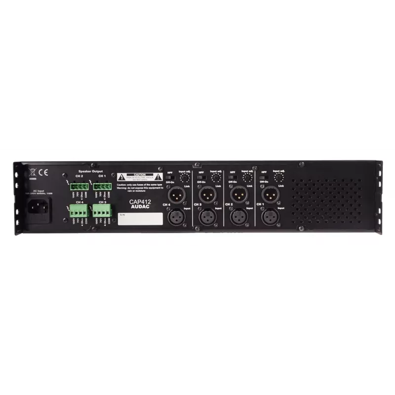 AUDAC CAP412 Audioverstärker 4.0 Kanäle 480 W Klasse D Schwarz