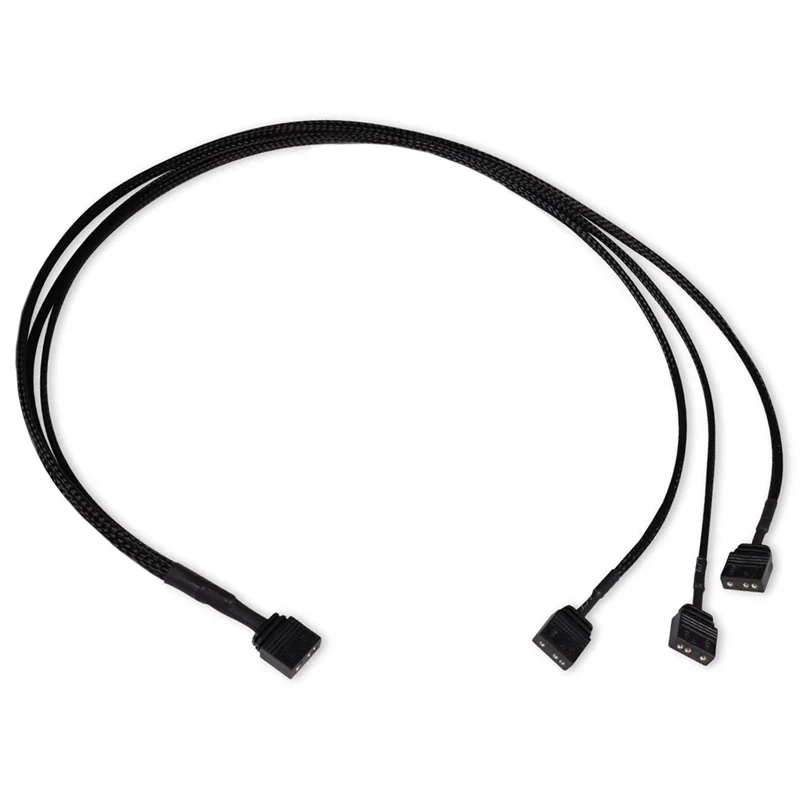 RGB-Y-Splitterkabel Alphacool 18707 5V Schwarz 600mm