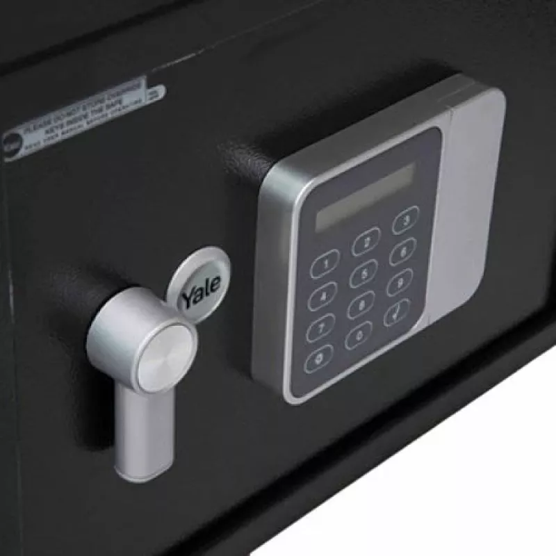 Freistehender Safe Yale YSG/200/DB2 — Stahl, Zahlenschloss, 8,6 L, 310×200×200 mm, schwarz