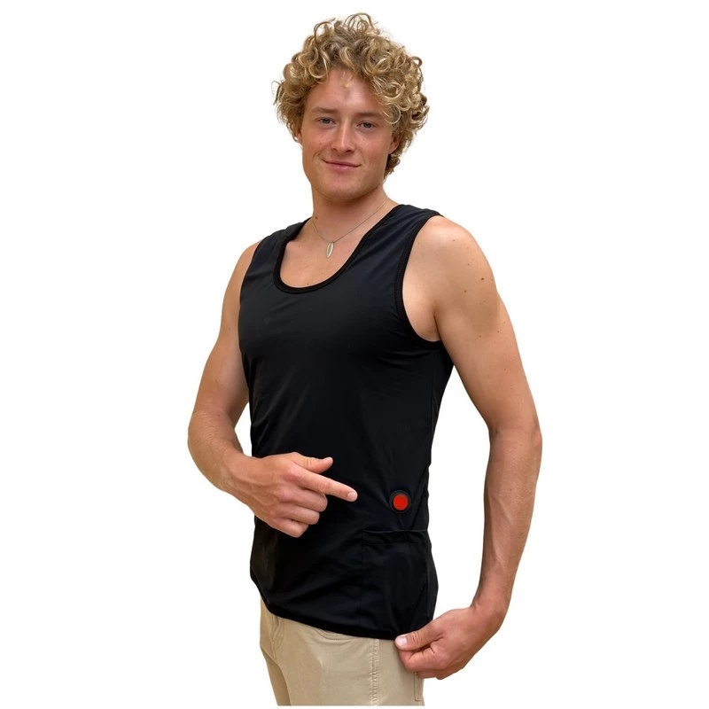 Glovii GV2L Wintersport-Körperschutz Beheizbare Weste Skifahren, Snowboarden Unisex Polyester Schwarz