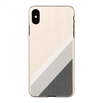 Handyhülle man and wood für iPhone XS Max — grauer Anzug, schwarz