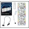 Fan Lian Li UNI FAN SL Wireless 120 12 cm Weiß 3 Stück 28,5 dB 64,05 cfm