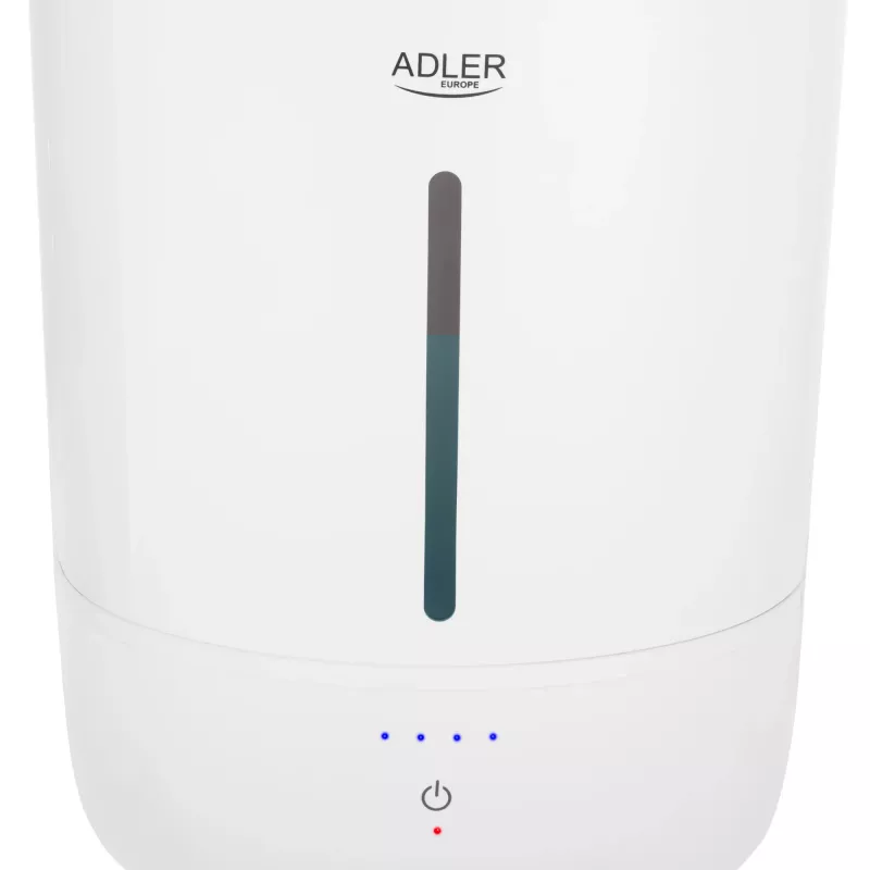 Adler Luftbefeuchter | AD 7971 | 30 W | Wassertankkapazität 5 L | Ultraschall | Befeuchtungsleistung 100-250 ml/h | Weiß