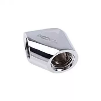 Alphacool Eiszapfen L-Verbinder G1/4 IG auf G1/4 IG - Chrom (17259)