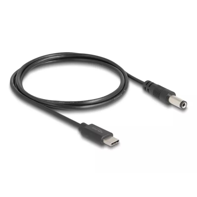 DeLOCK USB-Typ-C-Stromkabel 1 m 5,5 x 2,1 mm Stecker 5 V 1,5 A