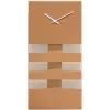 NeXtime Wanduhr 2855co Bold Stripes, 38x19 cm, Wand, Kupfer