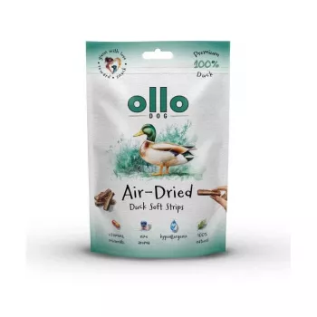OLLO Luftgetrocknete Entenstreifen - Hundeleckerli - 80g