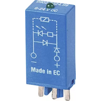 Sockelmodul mit LED und Varistor, Finder 99.02.0.230.98, grüne Anzeige, für Serie 90
