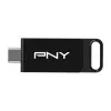 PNY Elite, 128 GB, USB Typ-C, 3.2 Gen 1 (3.1 Gen 1), 120 MB/s, Dia, Schwarz
