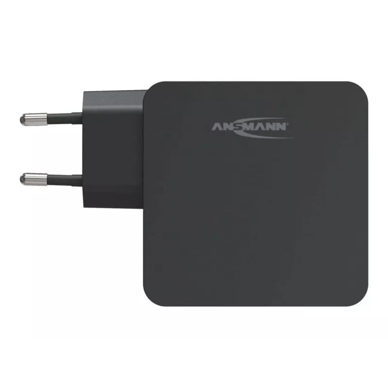 ANSMANN 247PD - Netzteil - 45 Watt - 4700 mA - PD, QC 3.0 - 2 Ausgangsanschlüsse (USB, USB-C) - Schwarz (1001-0095)