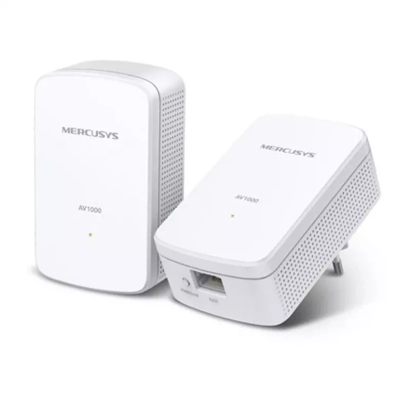 Mercusys | AV1000 Gigabit Powerline Starter-Kit | MP500 KIT | 1000 Mbit/s | Ethernet LAN (RJ-45) Anschlüsse 1