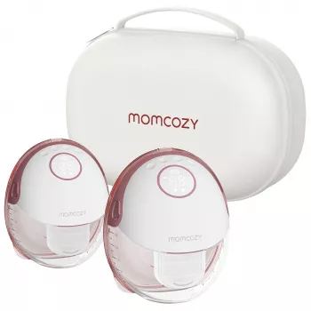 Momcozy M6 Doppelte elektrische Milchpumpe, Rot, 180 ml