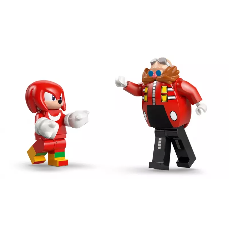 LEGO Konstruktionsspielzeug-Set Sonic the Hedgehog 77005 Knuckles vs Dr Eggman Egg Crusher Mech, 350 Teile, Alter 8+