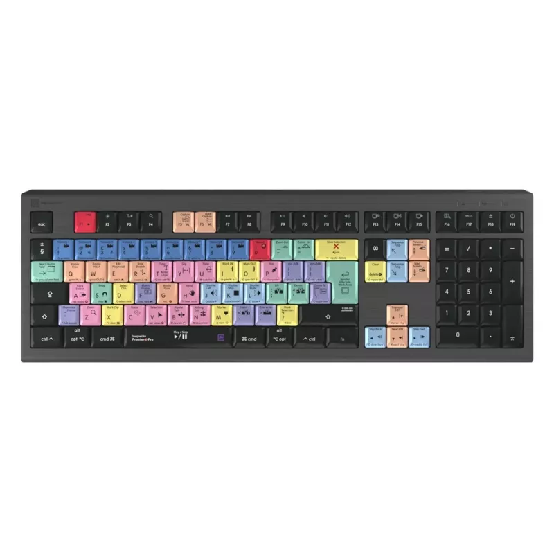 Logickeyboard LKB-PPROCC-A2M-UK Tastatur USB QWERTY Englisch Schwarz (LKB-PPROCC-A2M-UK)