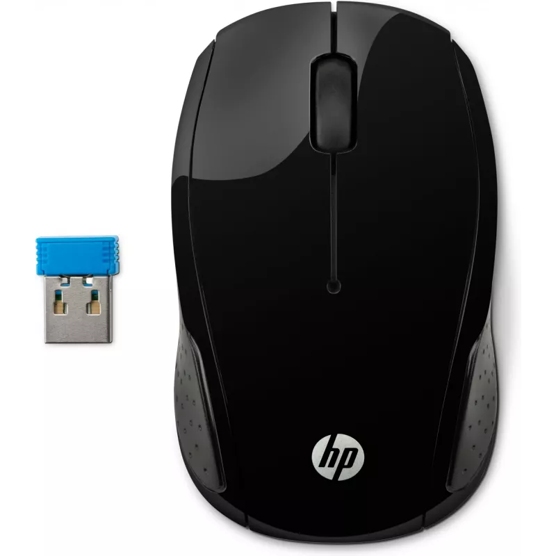 HP Wireless Maus 200, beidhändig, optisch, RF Wireless, 1000 DPI, schwarz