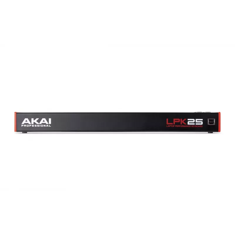AKAI LPK25 MKII 25-Tasten USB-Mini-MIDI-Tastatur – Oktavverschiebung, Arpeggiator, 6 Tasten, Rot