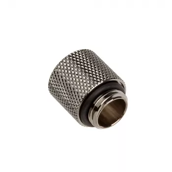 Bitspower Adapter G1/4 Zoll AG auf G1/4 Zoll IG - 15 mm, schwarz glänzend