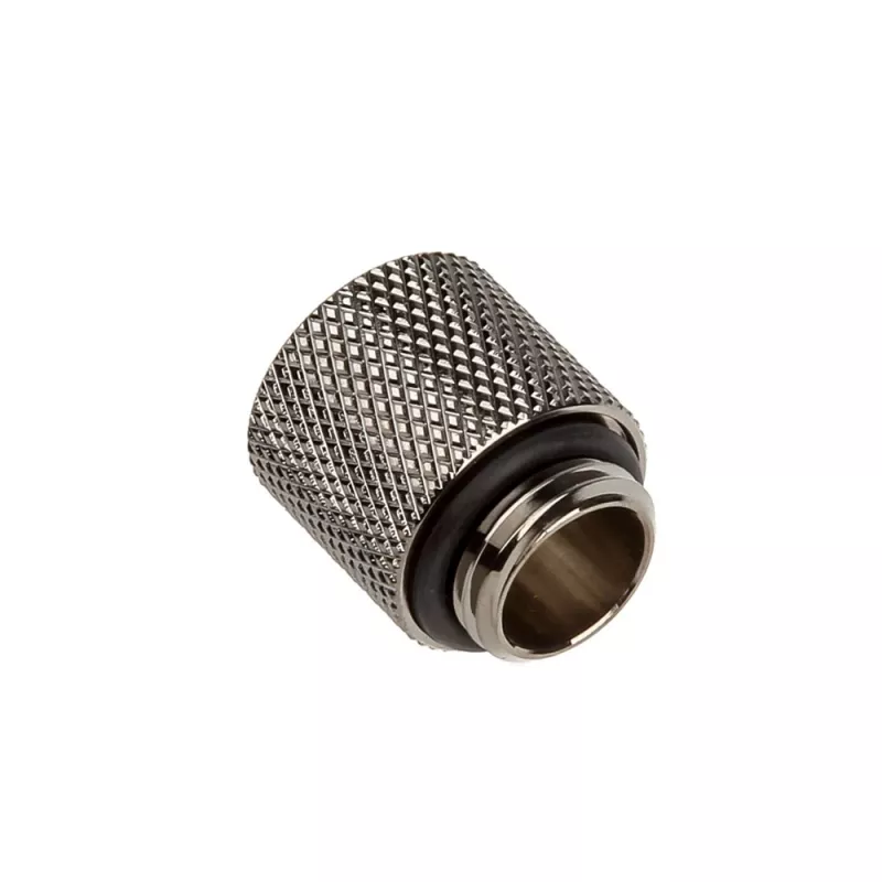 Bitspower Adapter G1/4 Zoll AG auf G1/4 Zoll IG - 15 mm, schwarz glänzend