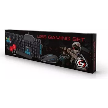 Gembird KBS-UMG-01-DE Tastatur USB Deutsch Schwarz (KBS-UMG-01-DE)