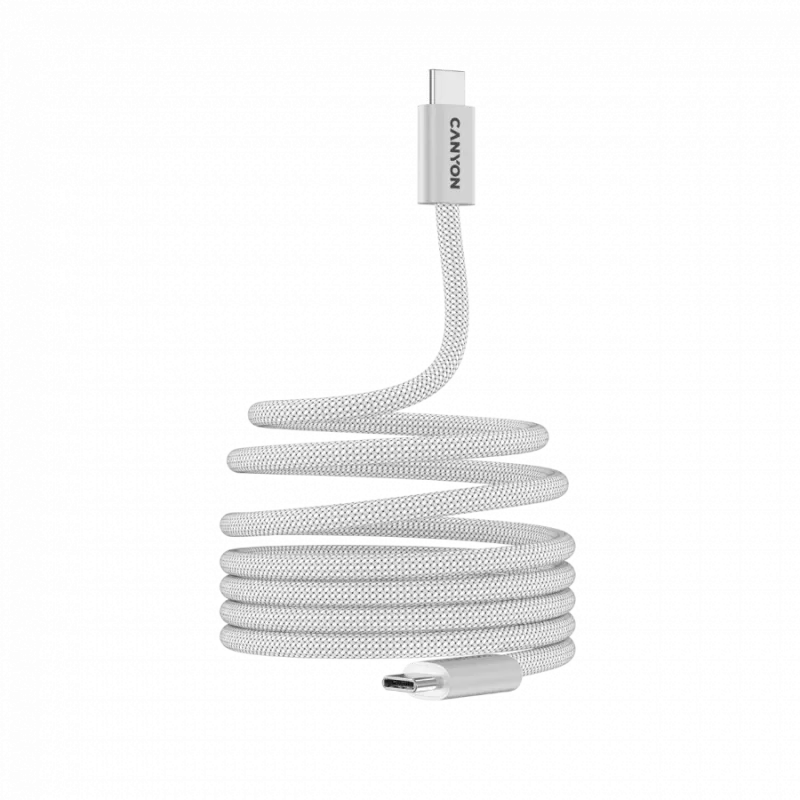 CANYON Kabel OnWire 60MG C-C 60W Magnet Geflochten 1m Weiß