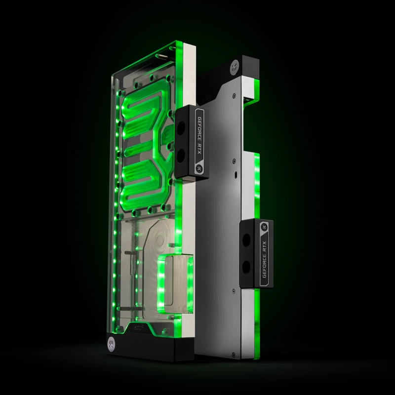 Wasserkühler EK Water Blocks Nickel Silber
