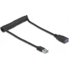USB-Kabel DeLOCK 90367 0,6 m USB A Schwarz