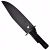 Feststehendes Survival-Messer Filmklassiker Rambo I CC-H1 – 360 mm gesamt, 225 mm gezahnte Stahlklinge, schwarze Lederscheide