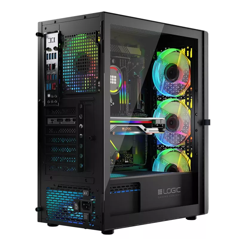 Logic ARAMIS ARGB MINIDI USB 3.0 Gehäuse Schwarz