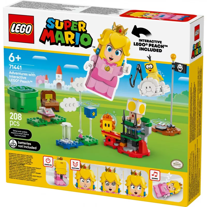 Konstruktionsspielzeug LEGO 71441 Super Mario Interaktive LEGO Peach Figur Set, kompatibel mit dem LEGO-System