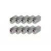 Digitus CAT 5e RJ45 Modular-Kupplung 10 Stück vergoldet Silber