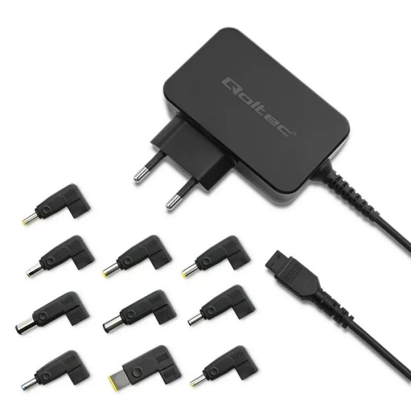 Universelles Netzteil QOLTEC 52414 65W mit 10 austauschbaren Steckern